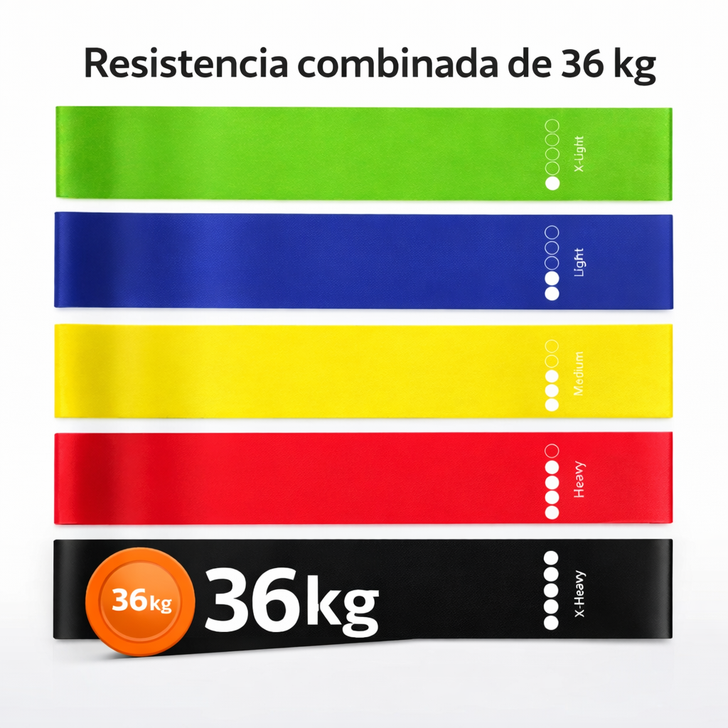Bandas LAB – 5 Niveles de Resistencia